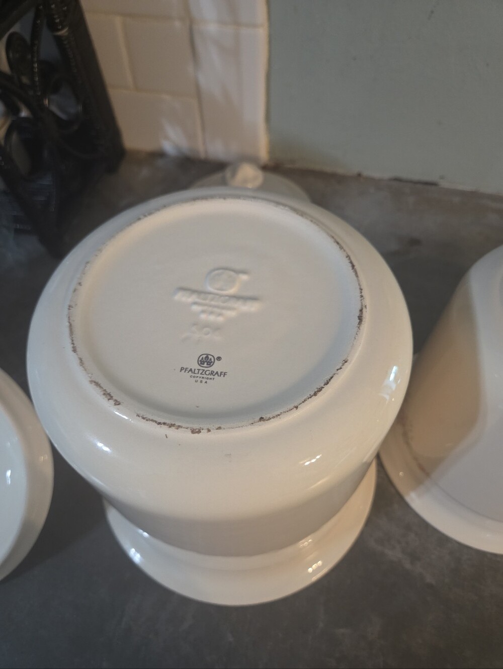 Vintage Pfaltzgraff Wyndrose Pattern Canister Set With Lids. - Picture 7 of 9